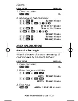 Предварительный просмотр 24 страницы Calculated Industries Construction
Master HeavyCalc 4320 Pocket Reference Manual