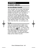 Предварительный просмотр 43 страницы Calculated Industries Construction
Master HeavyCalc 4320 Pocket Reference Manual