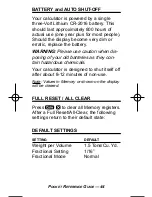 Preview for 45 page of Calculated Industries Construction
Master HeavyCalc 4320 Pocket Reference Manual