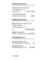 Preview for 20 page of Calculated Industries Construction Master HeavyCalc User Manual