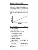 Предварительный просмотр 38 страницы Calculated Industries Construction Master HeavyCalc User Manual