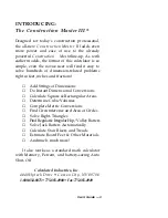 Preview for 3 page of Calculated Industries Construction Master III User Manual