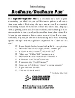 Preview for 2 page of Calculated Industries DigiRoller User Manual