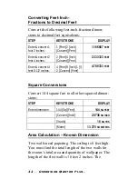 Preview for 22 page of Calculated Industries Dimension Master Plus User Manual