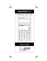 Calculated Industries ElectriCalc LT User Manual preview