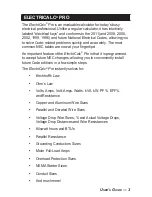 Preview for 4 page of Calculated Industries ElectriCalc Pro User Manual