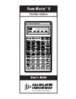 Preview for 1 page of Calculated Industries Frame Master II User Manual