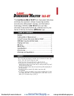 Preview for 2 page of Calculated Industries Laser Dimension Master 165-BT Manual