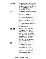 Preview for 11 page of Calculated Industries Material Estimator Reference Manual