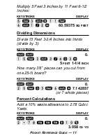 Предварительный просмотр 15 страницы Calculated Industries Measure Master 4018 Pocket Reference Manual