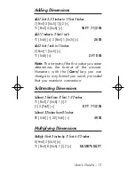 Preview for 11 page of Calculated Industries MEASURE MASTER CLASSIC 4015 User Manual