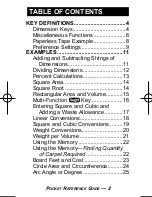 Предварительный просмотр 3 страницы Calculated Industries Measure Master Pro 4020 Reference Manual