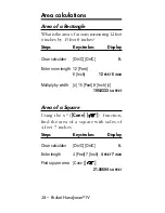 Preview for 26 page of Calculated Industries Pocket Handyman IV User Manual