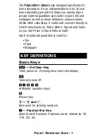 Preview for 3 page of Calculated Industries PROJECTCALC CLASSIC 8503 Pocket Reference Manual