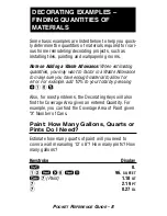 Preview for 10 page of Calculated Industries PROJECTCALC CLASSIC 8503 Pocket Reference Manual