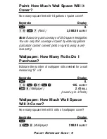 Preview for 11 page of Calculated Industries PROJECTCALC CLASSIC 8503 Pocket Reference Manual