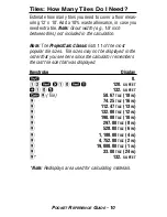 Preview for 12 page of Calculated Industries PROJECTCALC CLASSIC 8503 Pocket Reference Manual