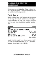 Preview for 13 page of Calculated Industries PROJECTCALC CLASSIC 8503 Pocket Reference Manual