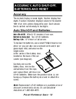 Preview for 14 page of Calculated Industries PROJECTCALC CLASSIC 8503 Pocket Reference Manual