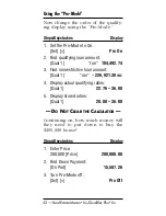 Preview for 52 page of Calculated Industries QUALIFIER PLUS IIx User Manual