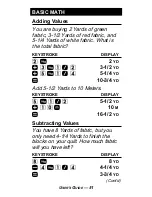 Preview for 55 page of Calculated Industries Quilter's FabriCalc 8400 User Manual