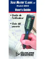 Calculated Industries SCALE MASTER CLASSIC 6020 User Manual preview