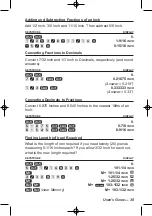 Preview for 36 page of Calculated Industries Sheet Metal/HVAC Pro Calc User Manual