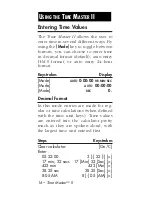 Preview for 16 page of Calculated Industries Time Master II User Manual