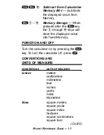 Preview for 12 page of Calculated Industries ULTRA MEASURE MASTER 8020 Pocket Reference Manual