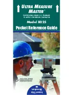 Предварительный просмотр 1 страницы Calculated Industries ULTRA MEASURE MASTER 8025 Pocket Reference Manual