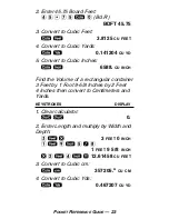 Предварительный просмотр 27 страницы Calculated Industries ULTRA MEASURE MASTER 8025 Pocket Reference Manual