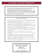 Preview for 5 page of Caldera C4640 Manual