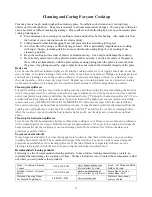 Preview for 10 page of Caldera CMT364 Use And Care Manual