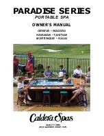 Preview for 1 page of Caldera Paradise Series Owner'S Manual