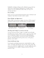 Preview for 9 page of Caldera SSK305LP-C Use And Care Manual