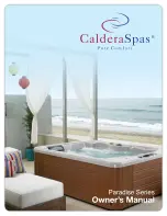 Предварительный просмотр 1 страницы CalderaSpas paradise series Owner'S Manual