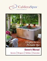 CalderaSpas UTOPIA GENEVA Owner'S Manual preview