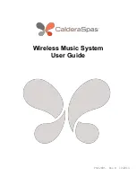 CalderaSpas Wireless Music System User Manual preview