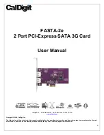 CalDigit FASTA-2e User Manual preview