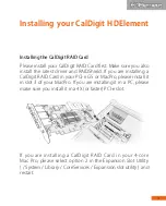 Предварительный просмотр 3 страницы CalDigit HDElement Getting Started