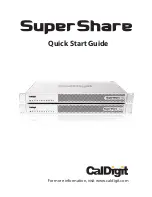 CalDigit Super Share Quick Start Manual preview