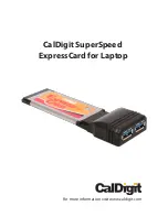 Preview for 1 page of CalDigit SuperSpeed User Manual