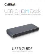 Предварительный просмотр 1 страницы CalDigit Thunderbolt 3 USB-C HDMI Dock User Manual