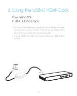 Предварительный просмотр 7 страницы CalDigit Thunderbolt 3 USB-C HDMI Dock User Manual