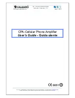 Preview for 1 page of Calearo CPA-Cellular User Manual