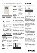 CALECTRO CALAIR-PR-230V Installation Instruction предпросмотр