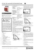 CALECTRO CFA-24V Installation Instructions preview
