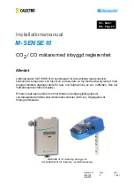 CALECTRO SenseAir M-SENSE III Installation Manual preview