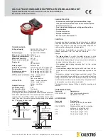 CALECTRO UG-5-AFR-24V UNIGUARD SUPERFLOW Manual preview