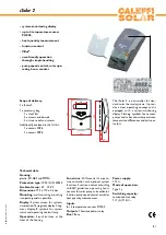 Предварительный просмотр 3 страницы Caleffi solar iSolar 2 Manual